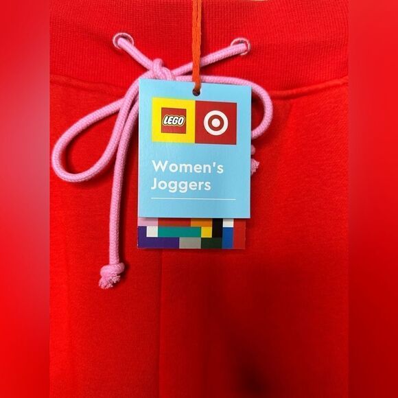 Lego Collection Target Women’s Track Jogger Pants XS Red & Orange NWT - Picture 10 of 11